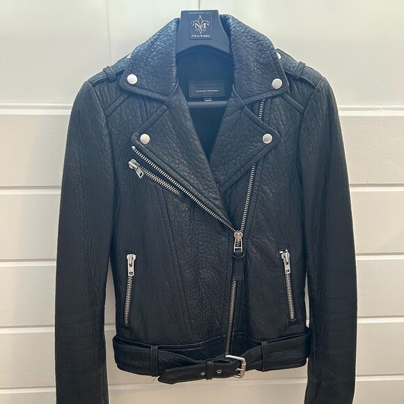 Mackage for Aritzia Leather Moto Jacket - Picture 1 of 5